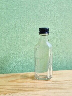 Vintage Owens Clear Glass Medicine Bottle
